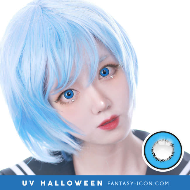 Cosplay UV Halloween Blue Contacts Model eyes