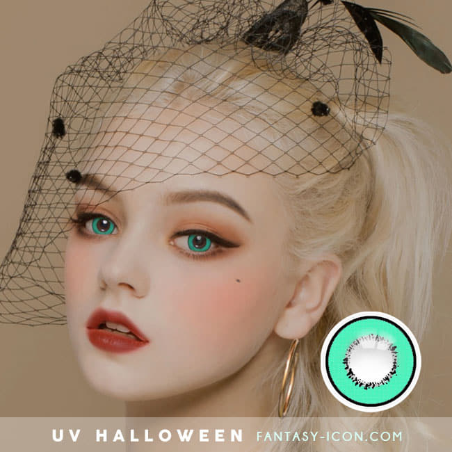 Cosplay UV Halloween Green Contacts | Anime Lenses