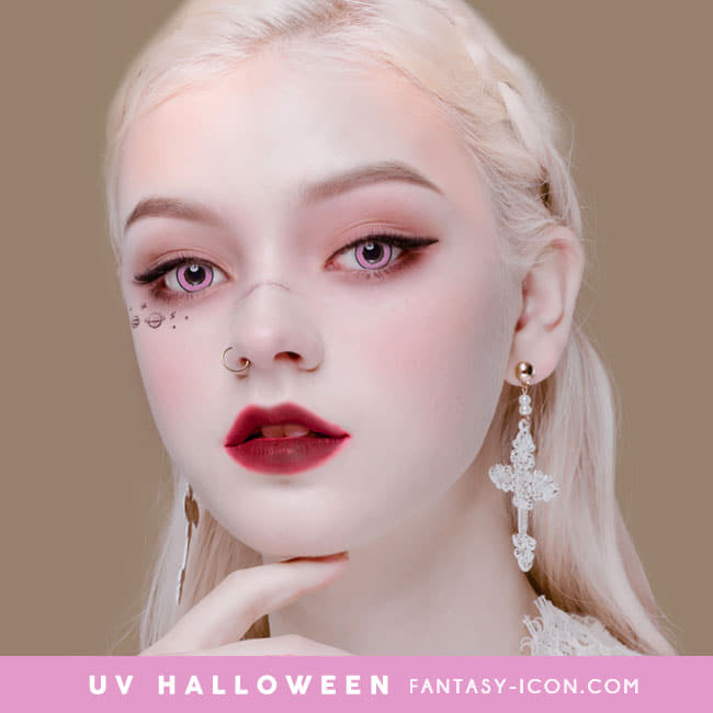 Cosplay UV Halloween Pink Contact lens Model eyes
