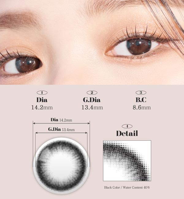 Black Toric Lenses Dreamy Contacts for Astigmatism - Pair