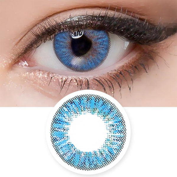 Innovision Glossy ardor Blue contacts UV Blocking