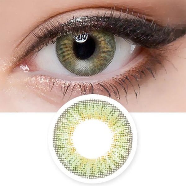Innovision Glossy ardor Green contacts | UV Blocking 
