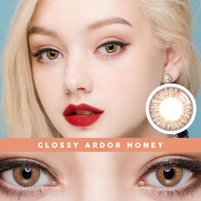 Glossy Ardor Honey Brown contacts
