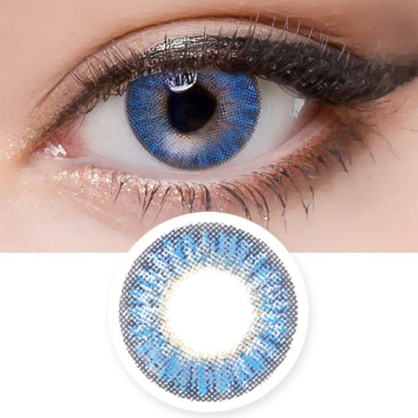Innovision Glossy Ardor Sapphire Blue contacts UV Blocking