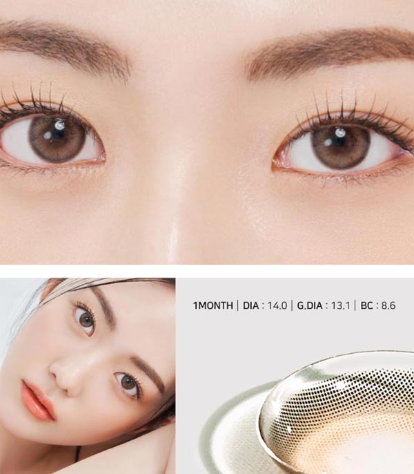 Hazel mauve brown contacts choco Natural Lens | fantasy-icon.com