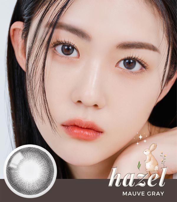 Natural Hazel mauve gray contacts ann365