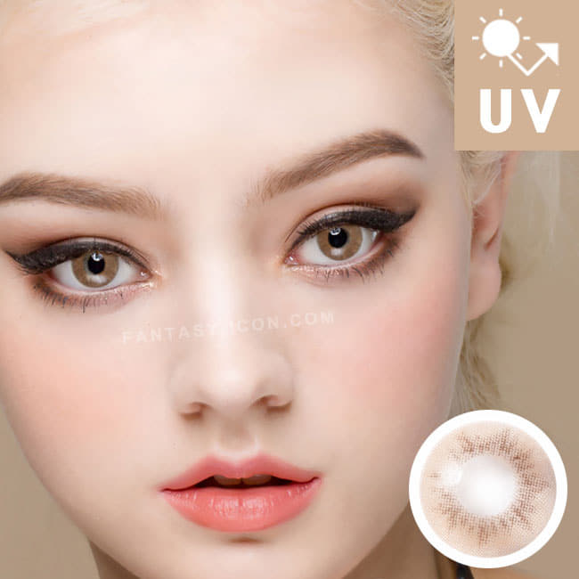 Natural elegance brown contacts | UV Blocking