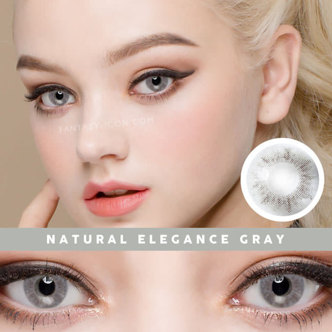 Inno Color Natural elegance Grey contacts | UV Blocking Gray lenses