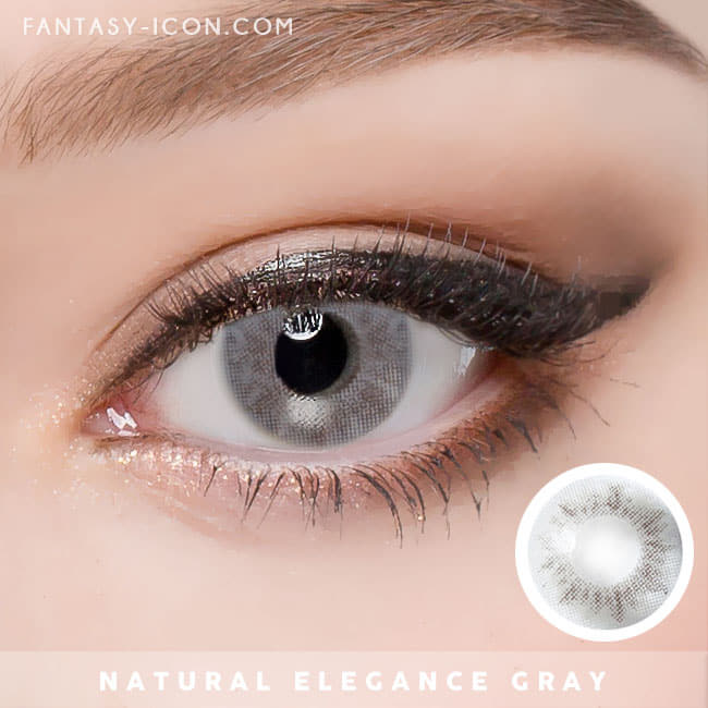 Natural elegance Grey contact lenses | UV Blocking Gray color lens