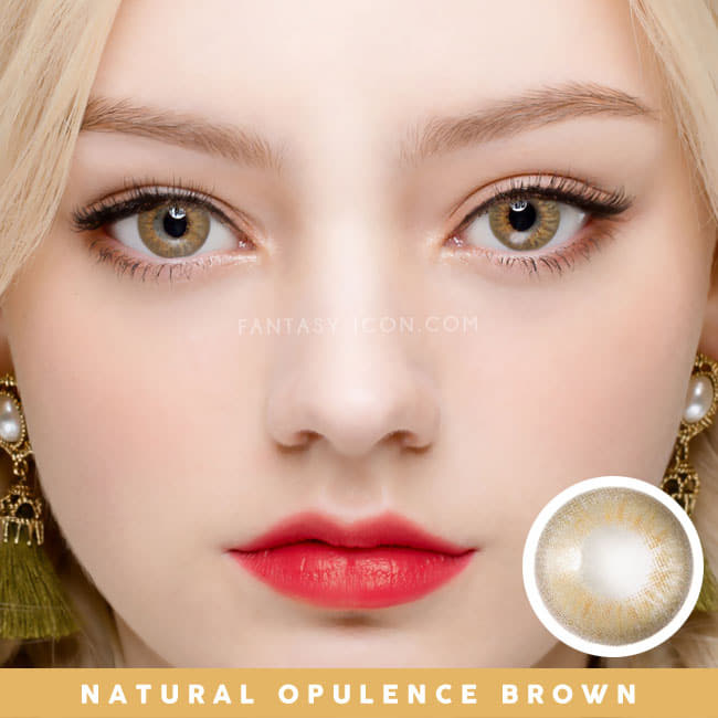Natural opulence brown contacts | UV Blocking color lens
