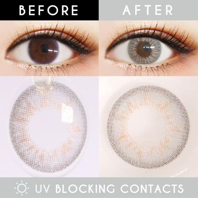 Natural opulence Grey contact lenses | UV Blocking