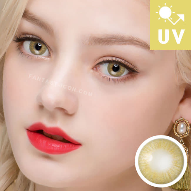 Natural Opulence hazel Contacts UV Blocking Yellow Brown lens