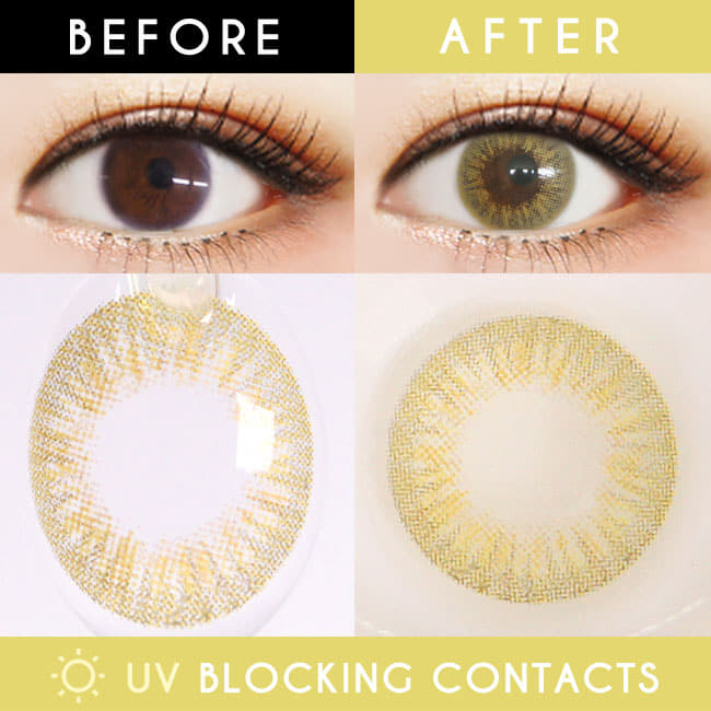 Inno Color Natural opulence hazel contacts | UV Blocking Yellow Brown lenses