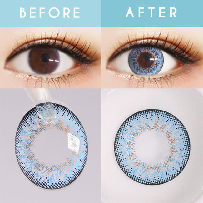Halloween Colored Contacts Pastel Cherie Blue Lens