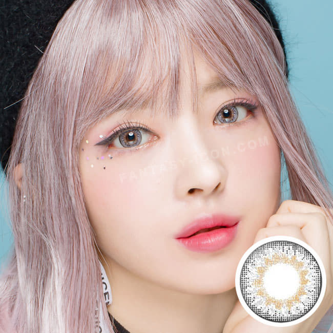 Pastel Cherie Gray Contacts - Halloween Grey Contacts