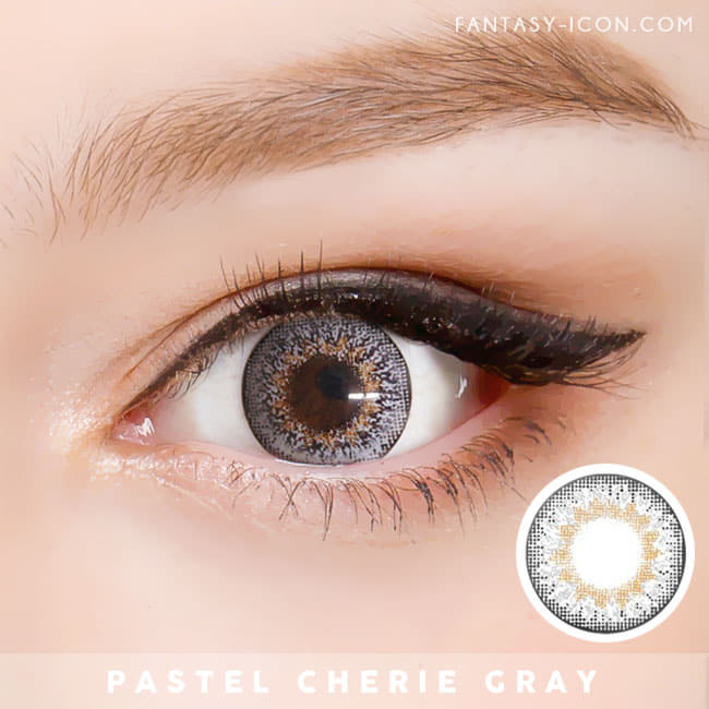 Halloween Natural Pastel Cherie Gray Colored Contacts
