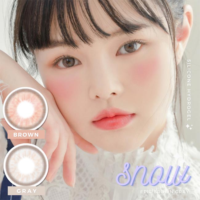 snow epic GNG brown, gray contacts - 10 Lenses