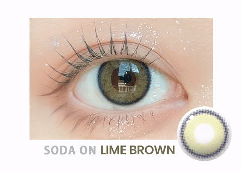 Silicone hydrogel soda on lime brown contacts