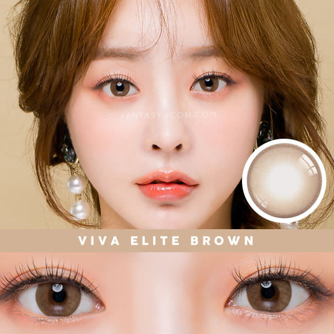 Viva elite brown contacts | UV Blocking Natural