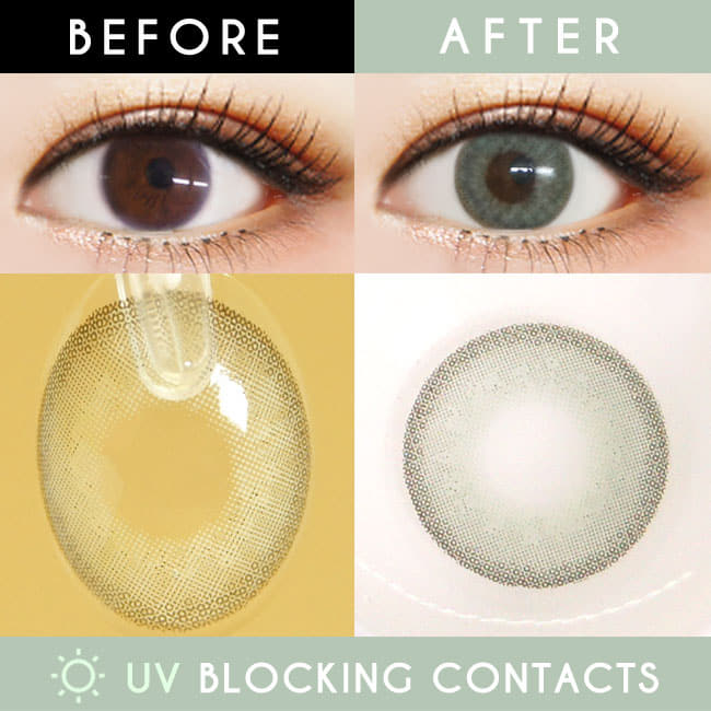 Inno Color Viva elite Green contacts | UV Blocking Dark Gray lens