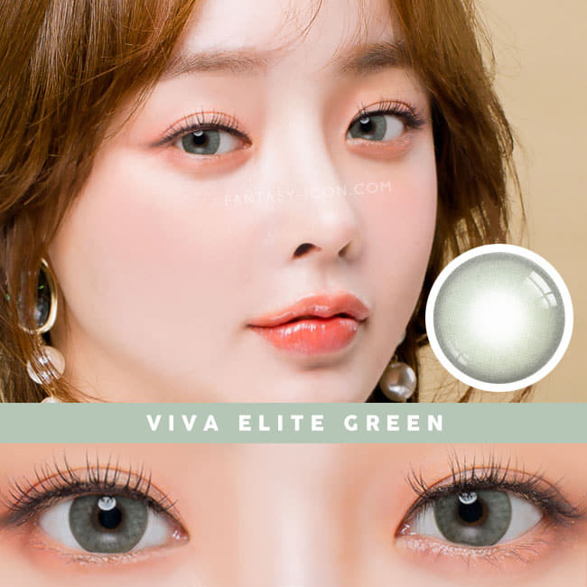 Viva elite Green contacts | UV Blocking Dark Gray