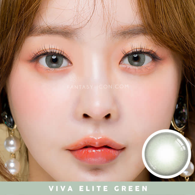 Viva elite Green colored contact lenses | UV Blocking Dark Gray
