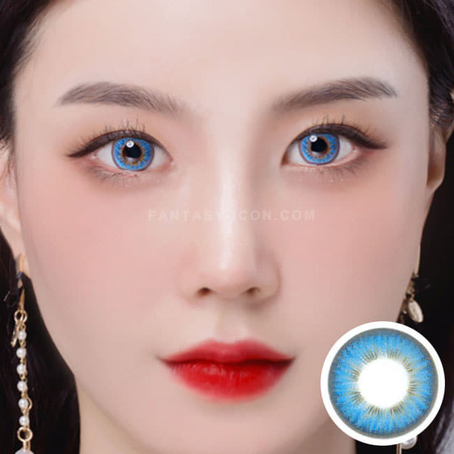 Vivi pop blue contacts - Blue circle lens