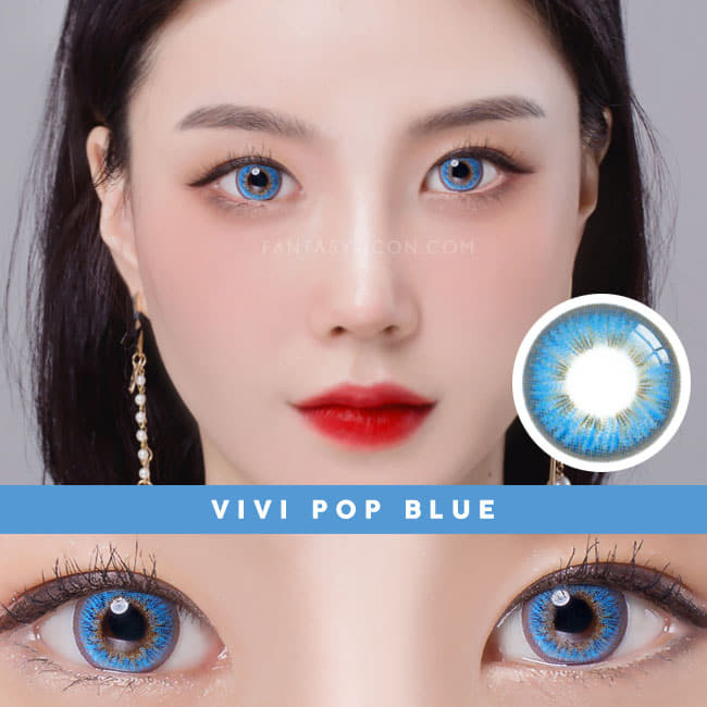 vivi pop blue contacts Natural lens