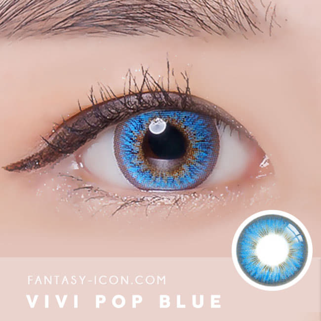 vivi pop blue contacts Halloween lens