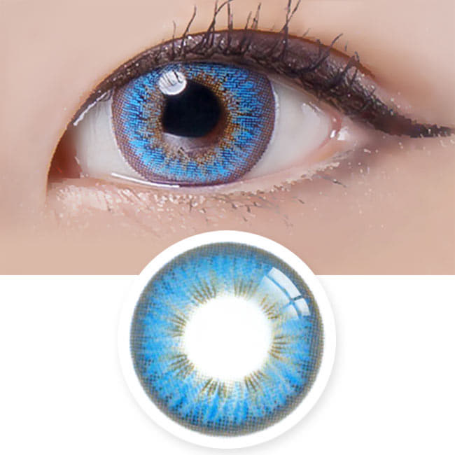 Vivi pop blue contacts - Blue circle lens | fantasy-icon.com