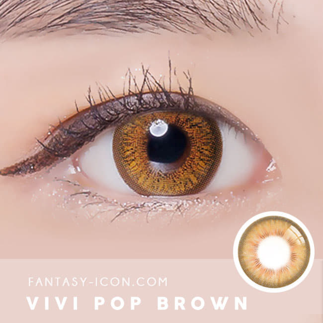 vivi pop brown Circle Lens