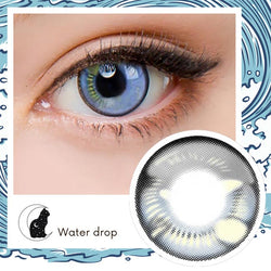 Water Drop Cosplay Gray Contacts Coscon Anime Lenses