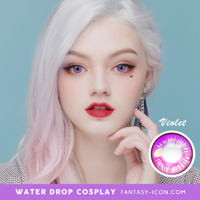 Water Drop Cosplay Violet Contacts