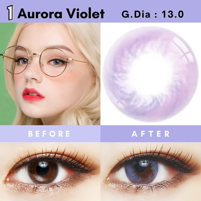 ZICO Lens Aurora Violet CONTACTS